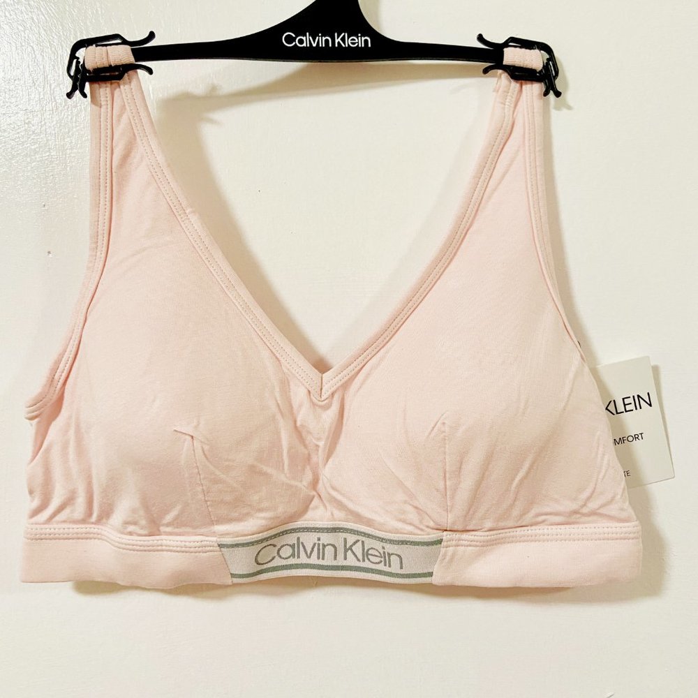 Calvin Klein Pink Lightly Lined Wireless Ultimate Comfort Bralette
